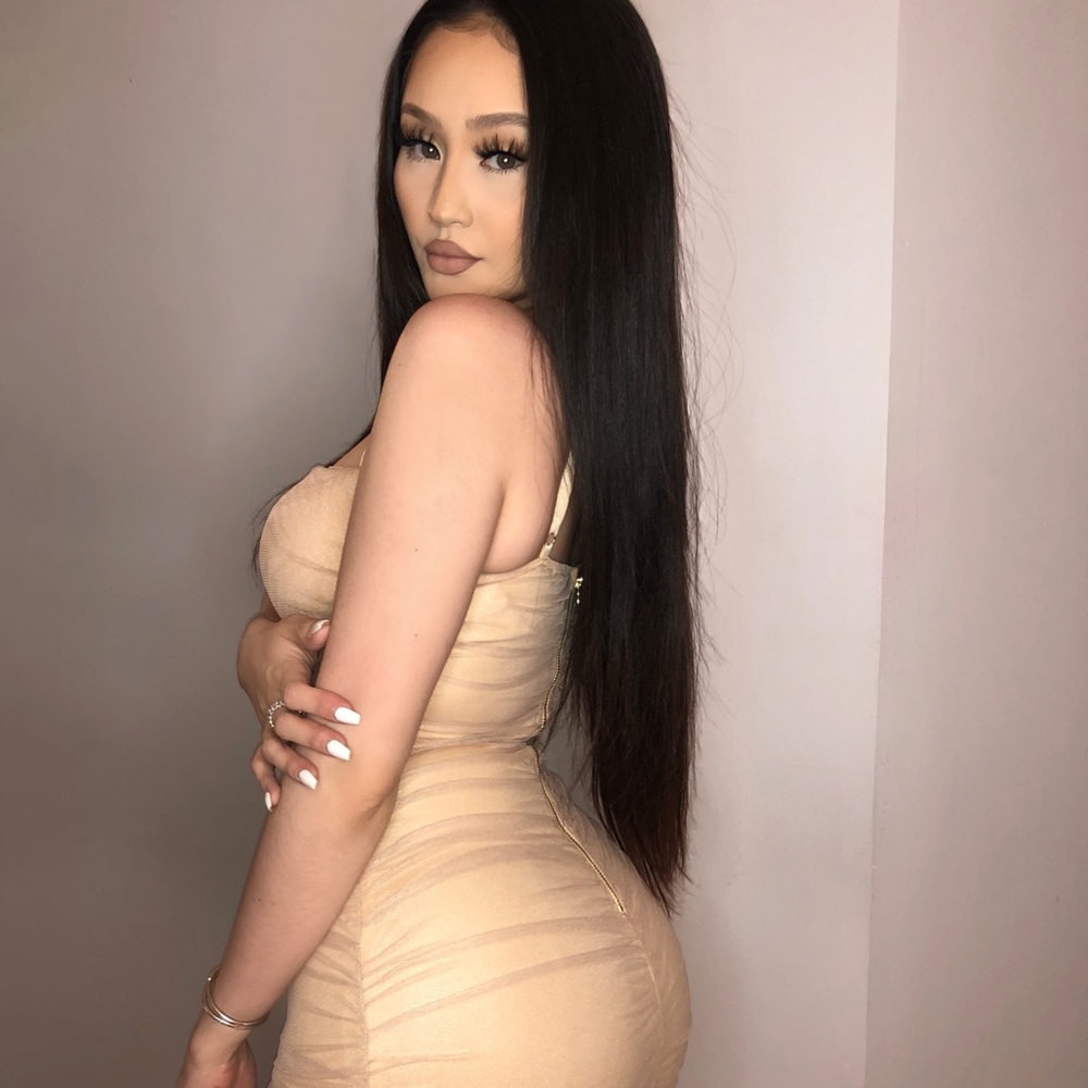 mesh midi dress
